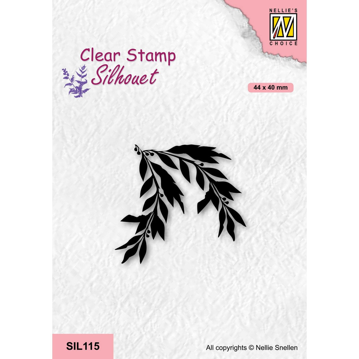 Nellie's choice • silhouet clear stempels willow branch