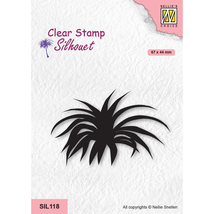 Nellie's choice • silhouet clear stempels crowns of tree yucca