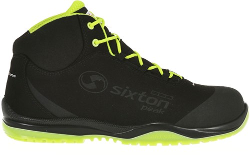 Sixton peak cuban hoog 91370-00 s3 | zwart geel | maat 42 - 8052086524200