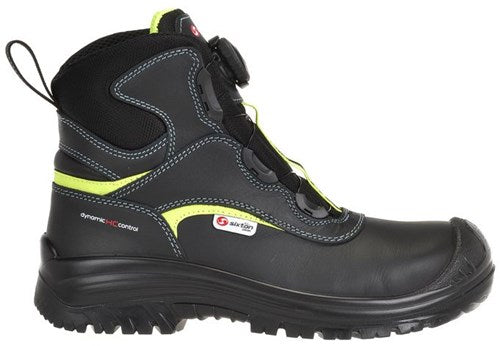 Sixton peak roling boa 81374-00 hoog s3 + kn | zwart geel | maat 45 - 00.091.130.45