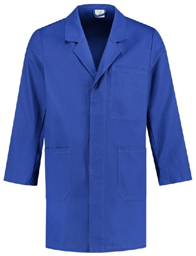 Bestex stofjas drukkers katoen korenblauw xxl