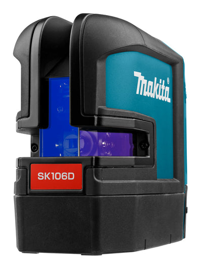Makita sk106dz kruislijn punt laser rood | zonder accu's en lader, in doos met tas