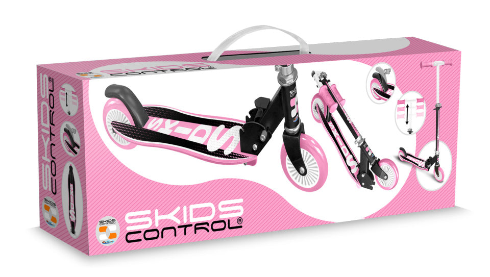 vouwstep voetrem junior roze zwart