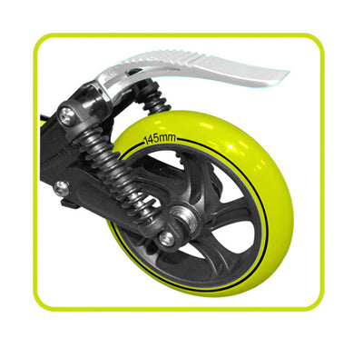 vouwstep voetrem junior zwart groen