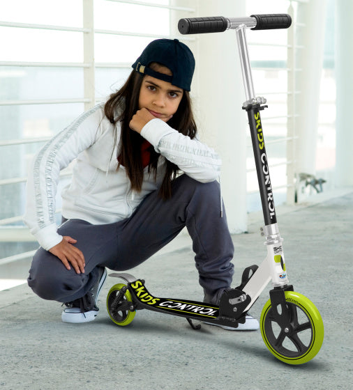 vouwstep voetrem junior zwart groen