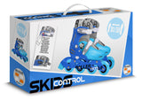 inline skates verstelbaar lichtblauw maat 30-33 - afbeelding 2