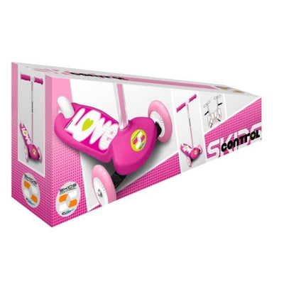 Skids control 3-wiel Kinderstep Voetrem Meisjes Roze