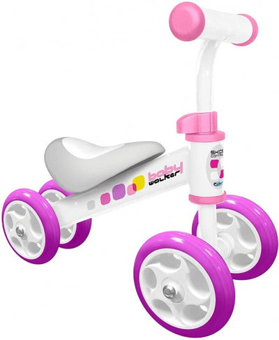 Loopfiets Junior Wit Roze