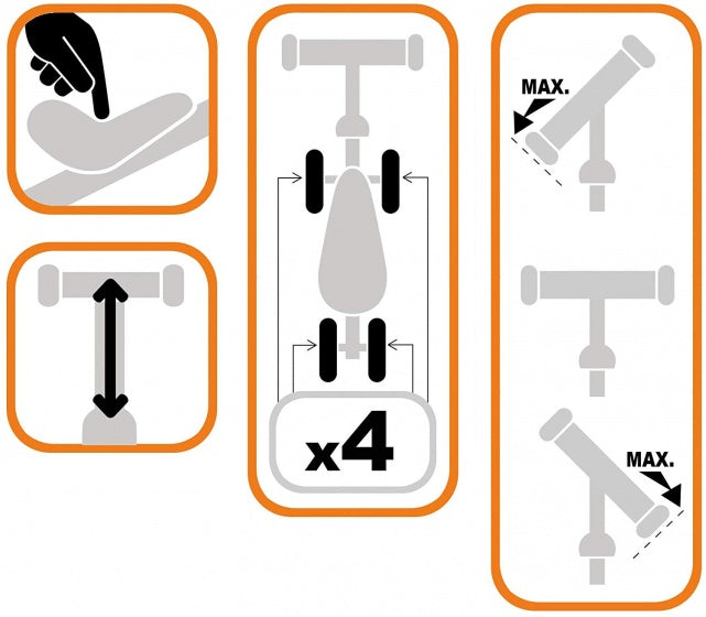 Loopfiets Junior Wit Roze
