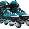 Skids control - Oxygen inline skates semi-softboot verstelbaar petrol maat 42-45