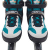 Skids control - Oxygen inline skates semi-softboot verstelbaar petrol maat 42-45