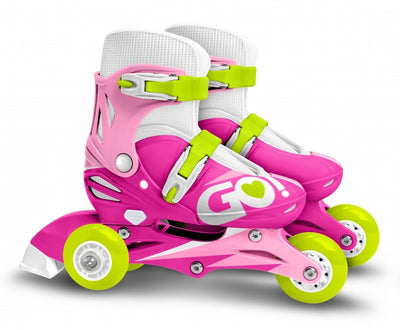 Skids control Inline Skates Verstelbaar Roze Wit maat 27-30