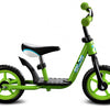loopfiets 10 Inch Junior Groen Zwart