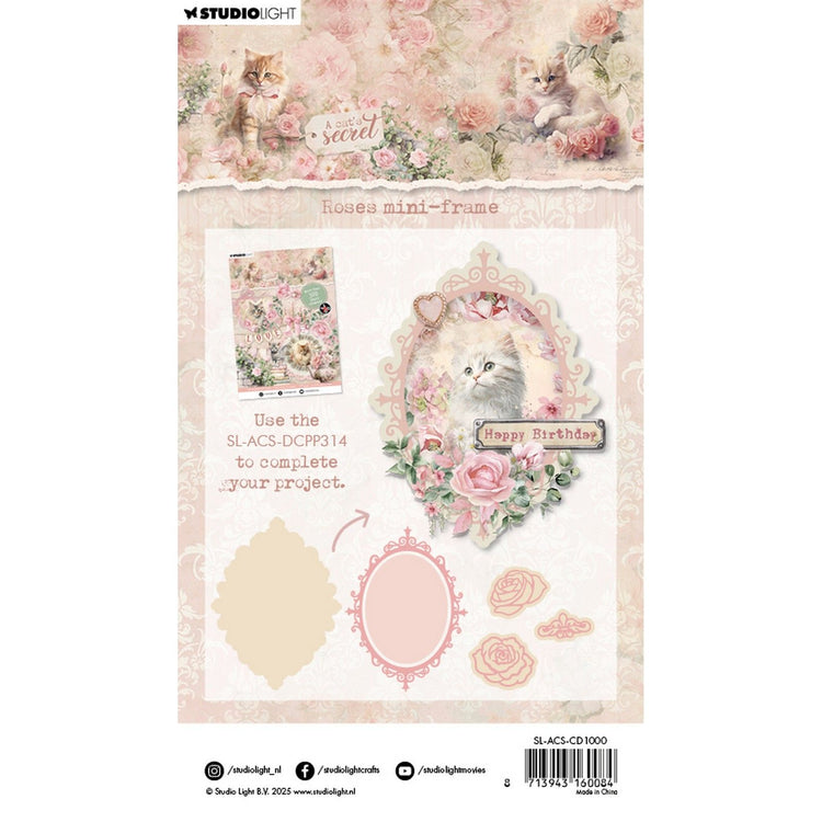 Studio light • a cat's secret cutting die roses mini-frame