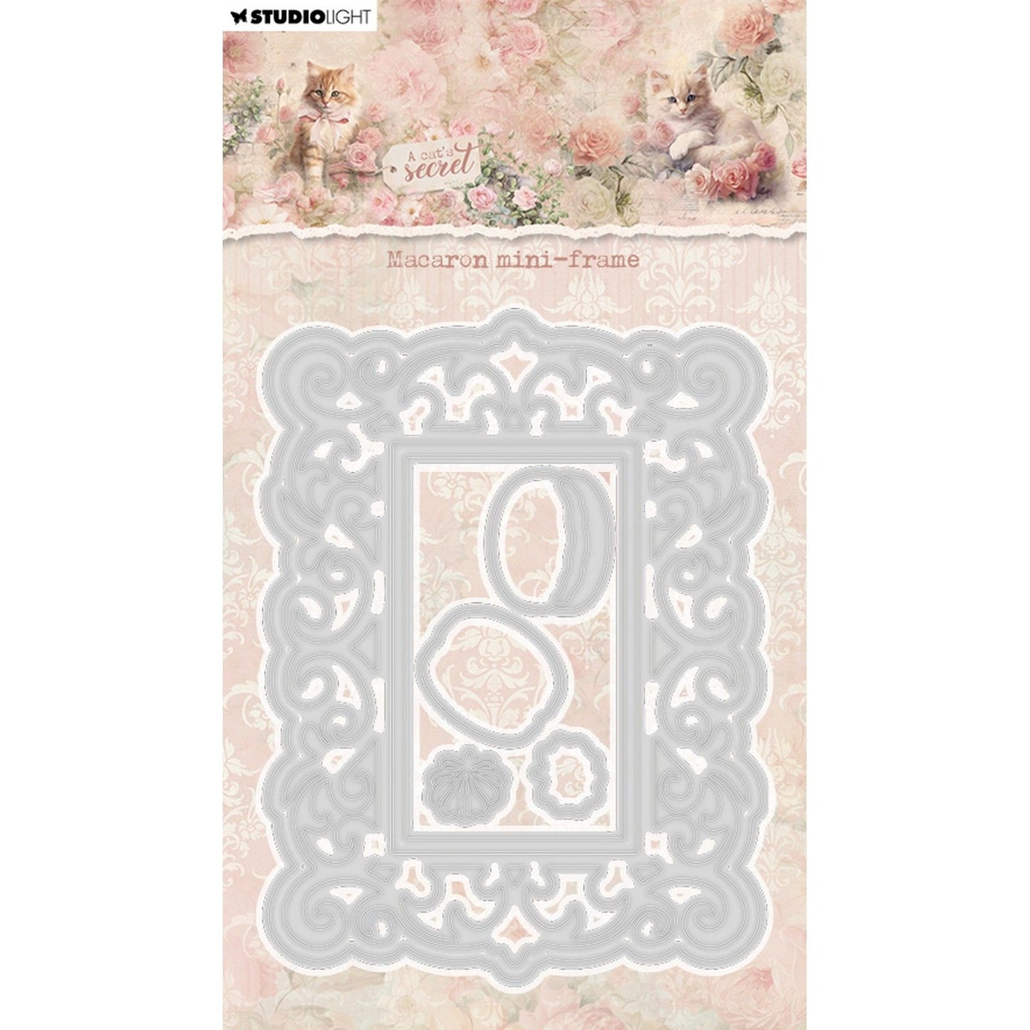 Studio light • a cat's secret cutting die macaron mini-frame