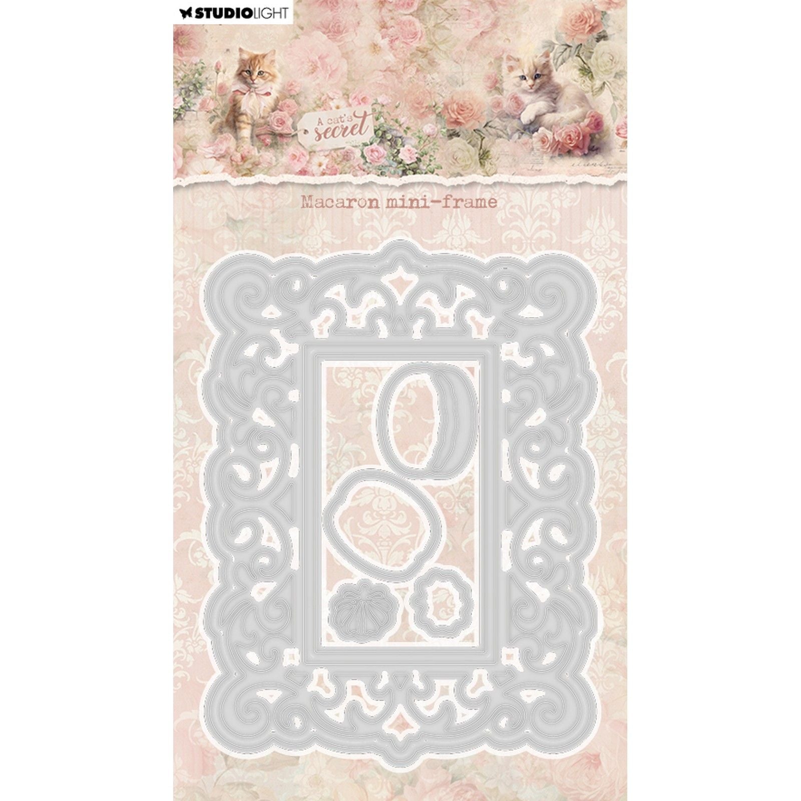Studio light • a cat's secret cutting die macaron mini-frame