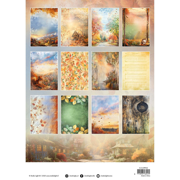 Studio light • charming autumn designer paper pad background papers
