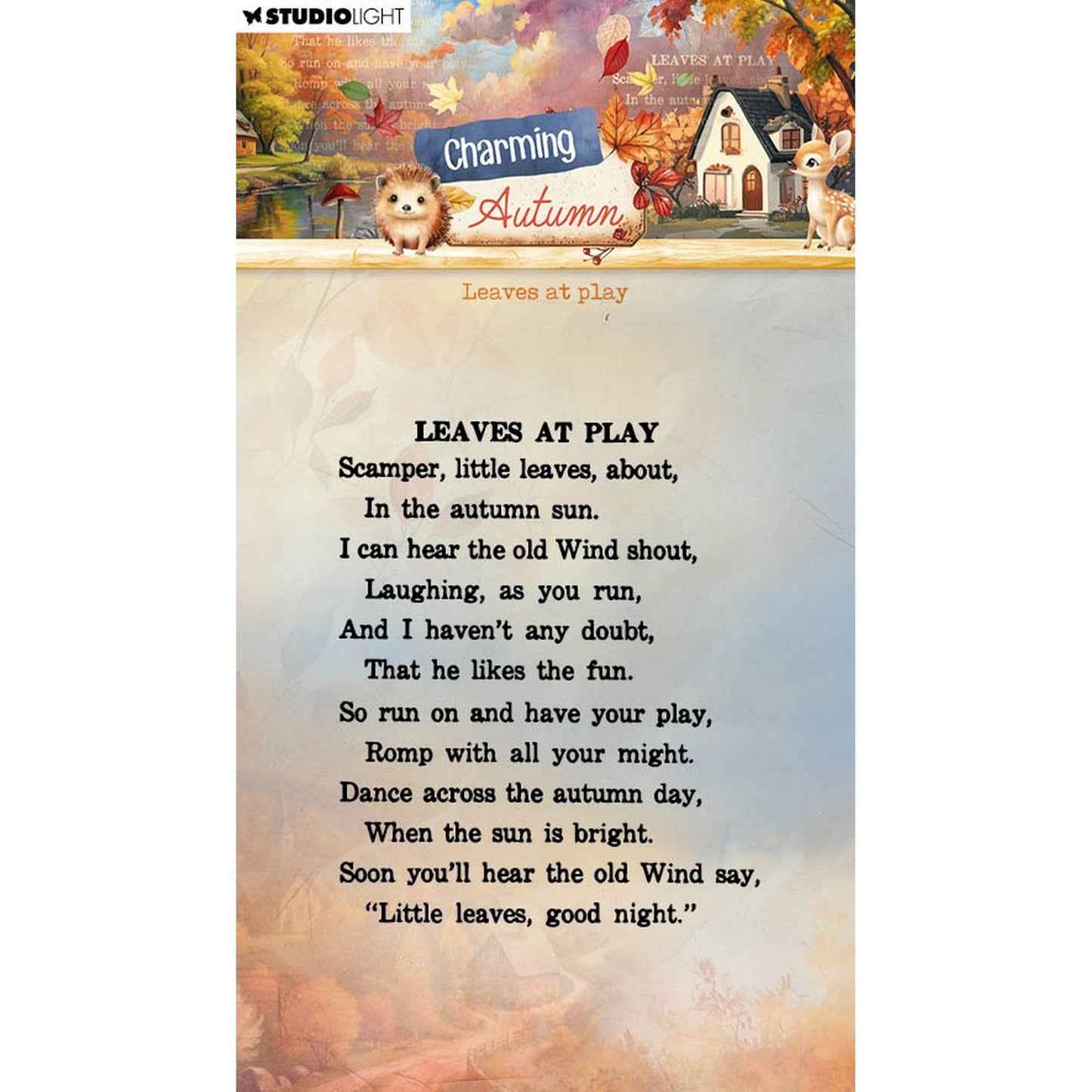 Studio light • charming autumn clear stamps leaves at play
