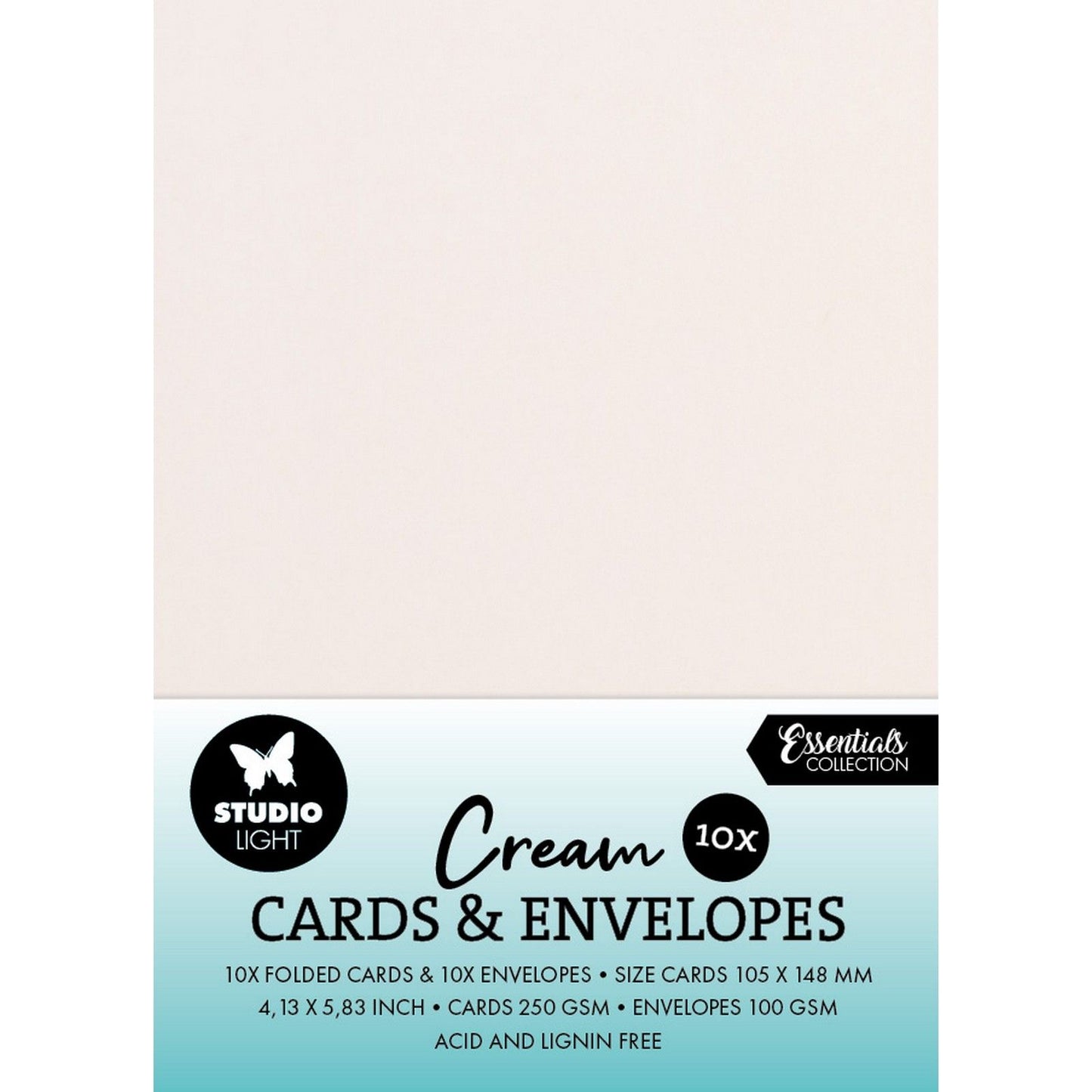 Studio light • consumables cards envelopes creme a6
