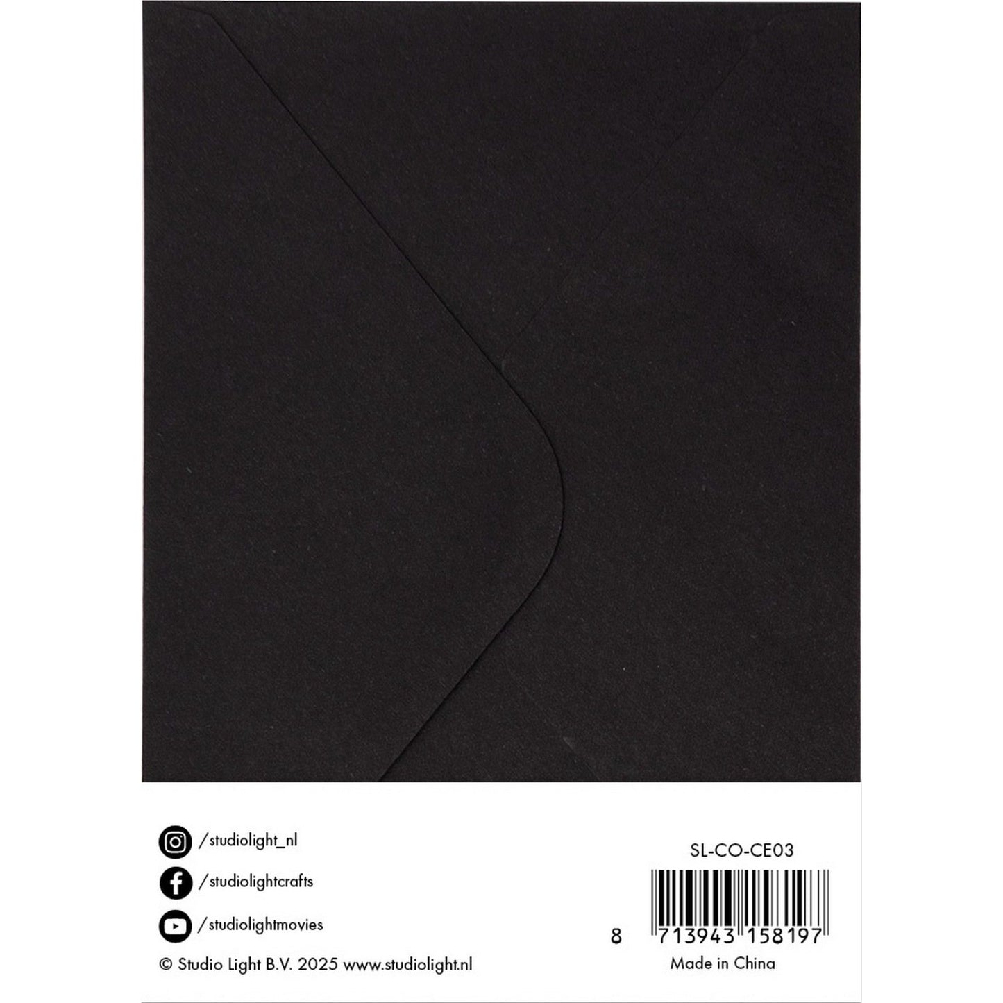 Studio light • consumables cards envelopes black a6