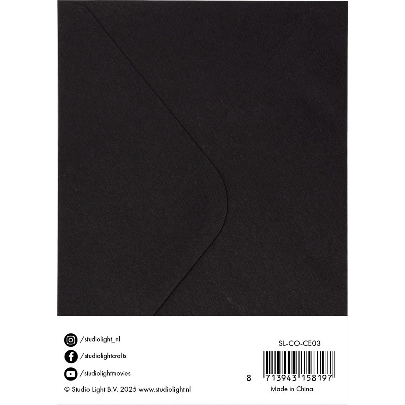 Studio light • consumables cards envelopes black a6