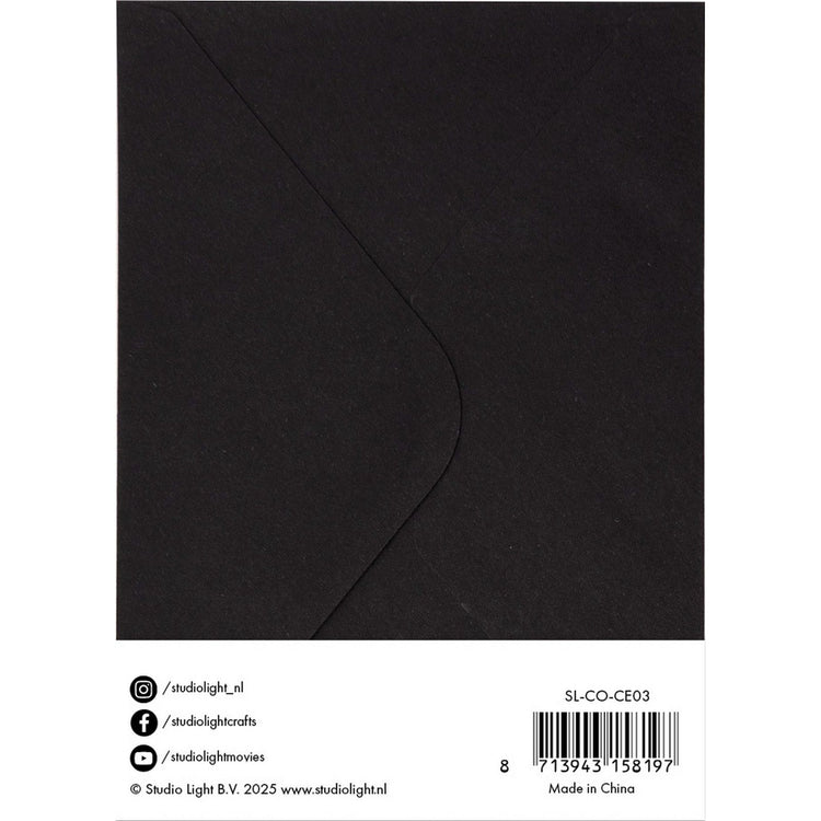Studio light • consumables cards envelopes black a6