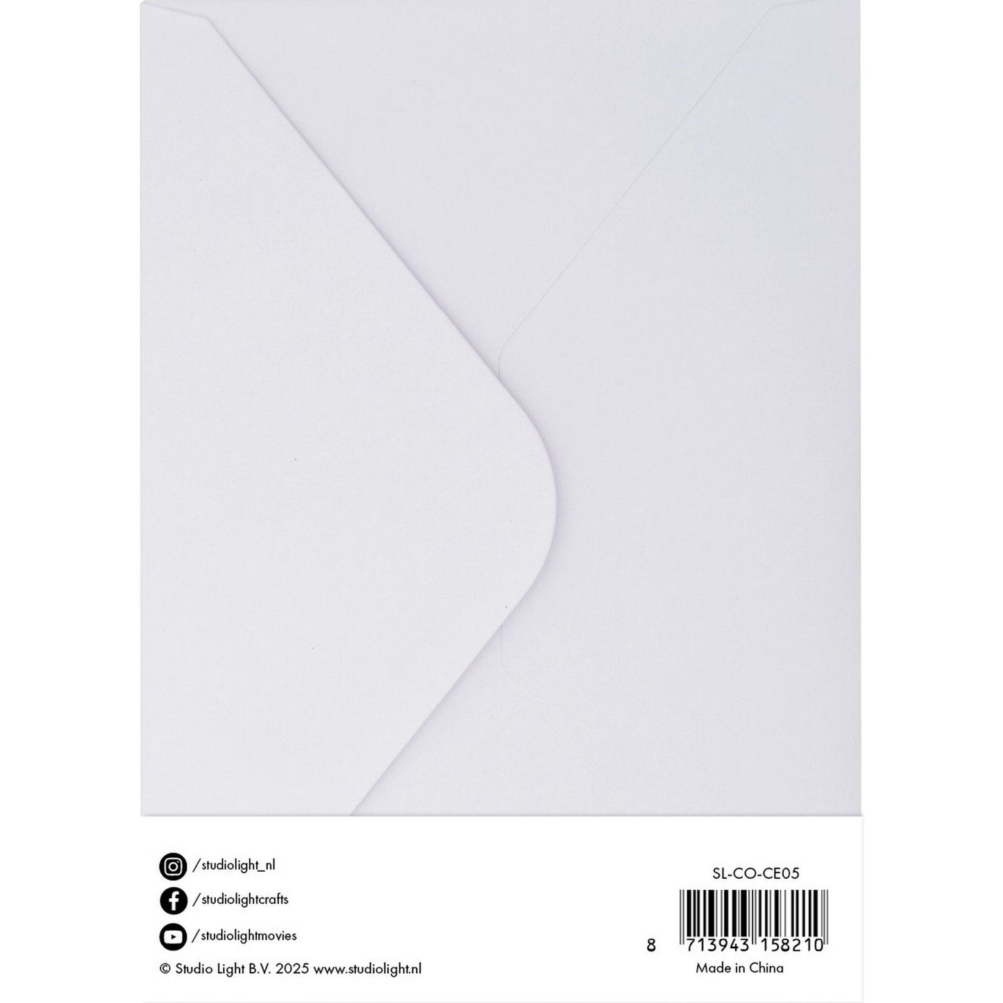 Studio light • cards envelopes white 12,70x17,78cm