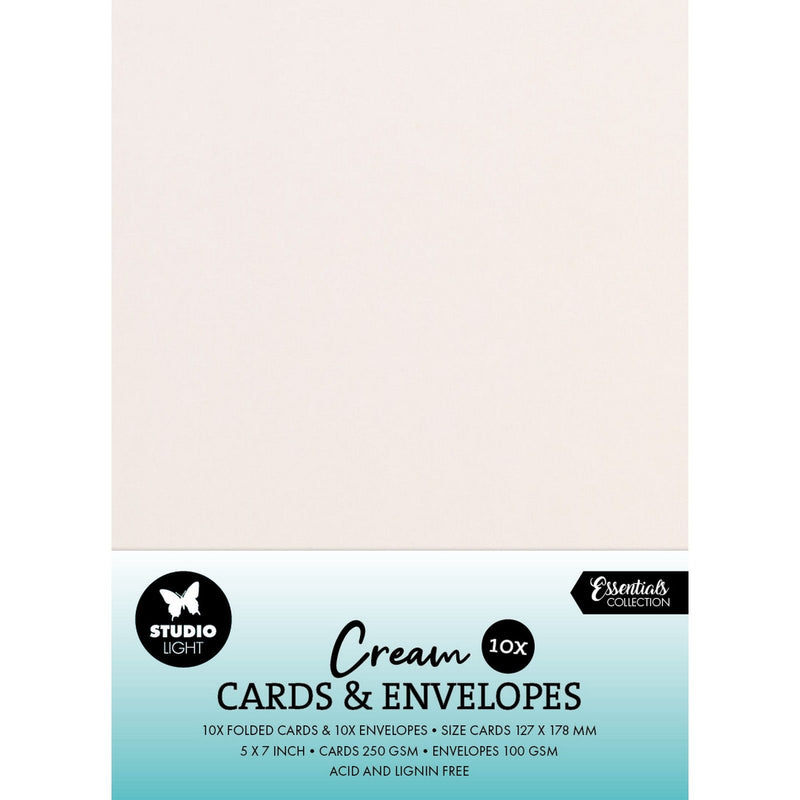 Studio light • cards envelopes creme 12,70x17,78cm