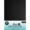Studio light • cards envelopes black 12,70x17,78cm