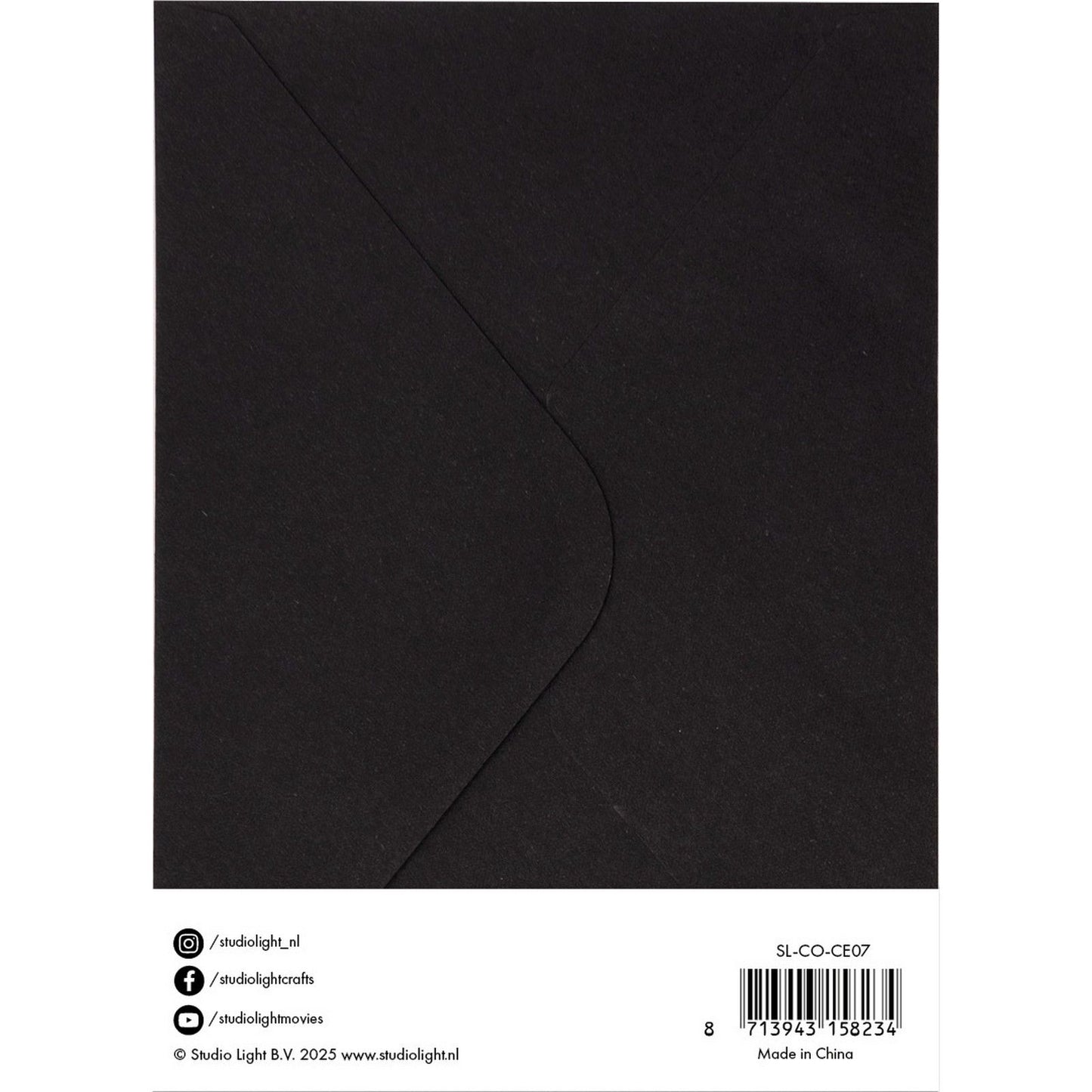 Studio light • cards envelopes black 12,70x17,78cm