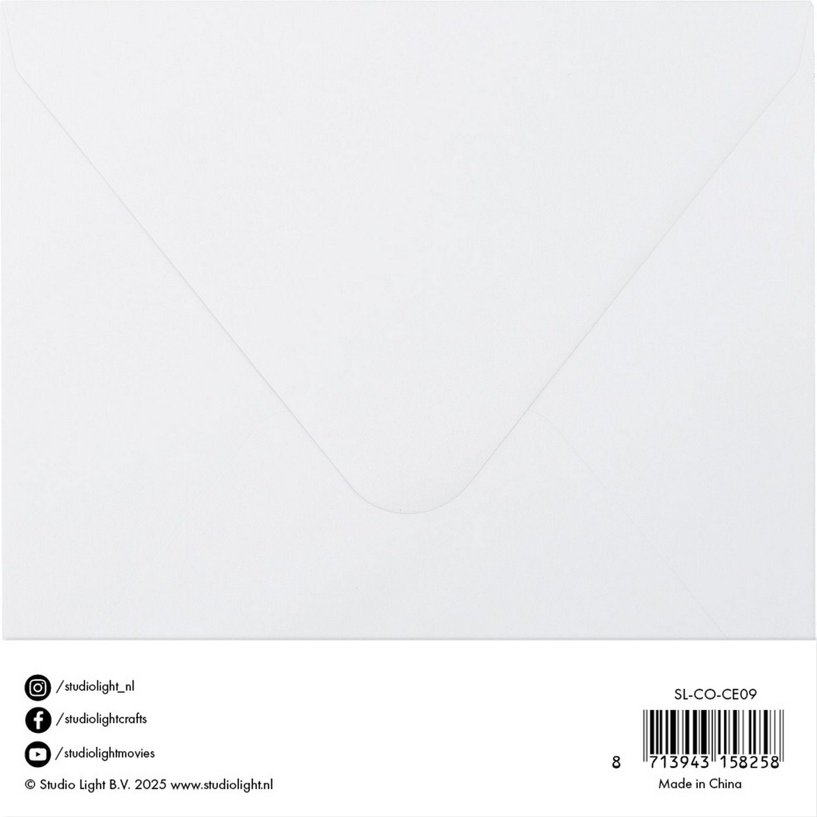 Studio light • cards envelopes white 15,24x15,24cm