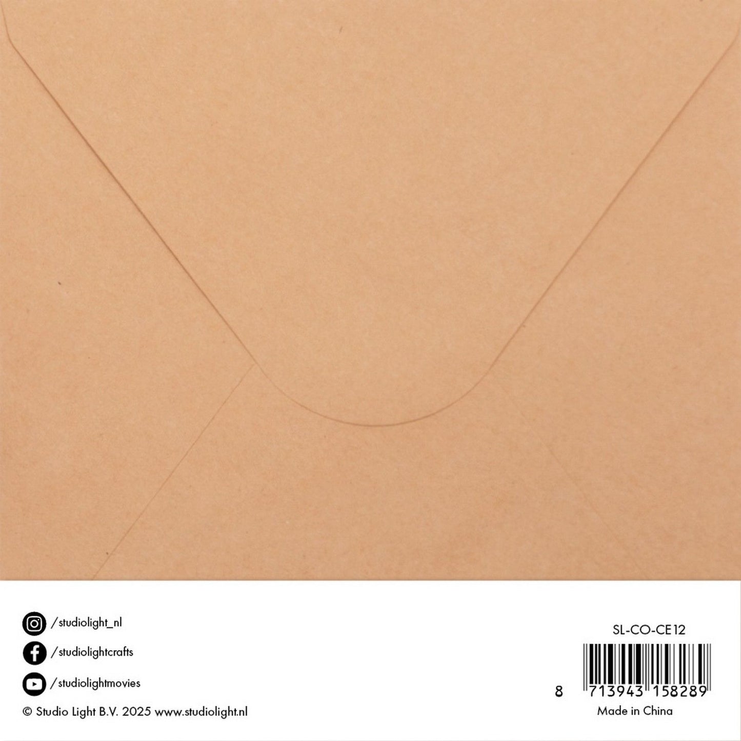 Studio light • cards envelopes kraft 15,24x15,24cm