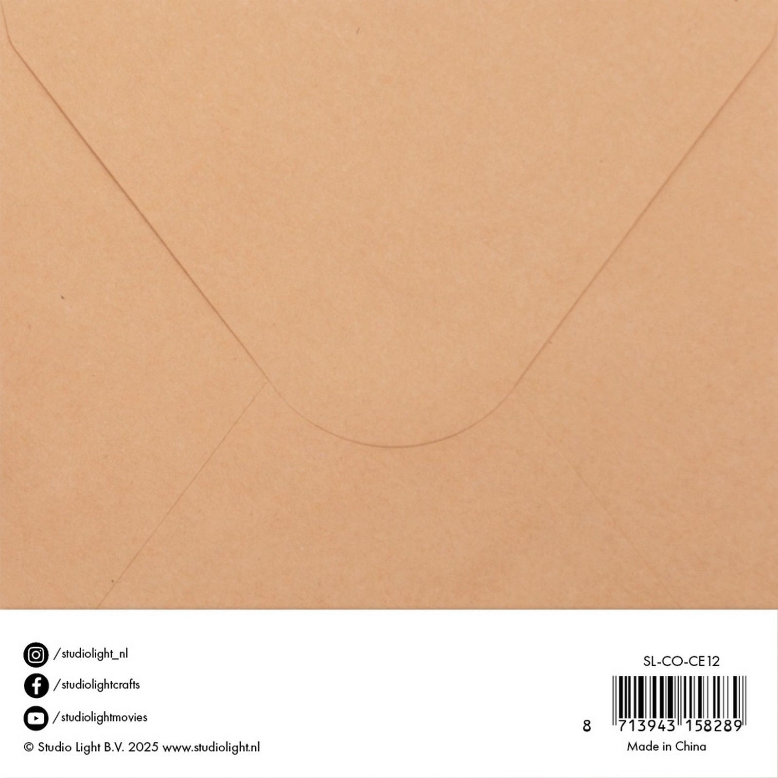 Studio light • cards envelopes kraft 15,24x15,24cm