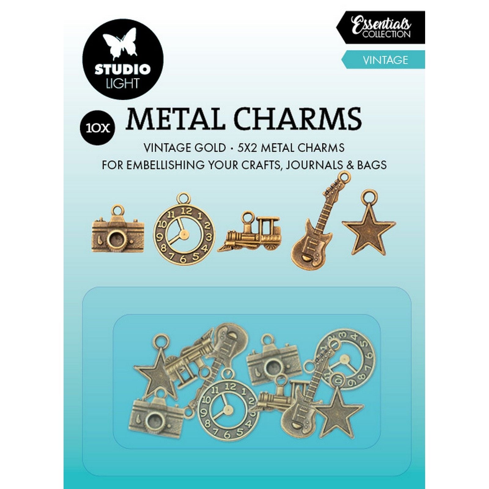 Studio light • metal charms vintage