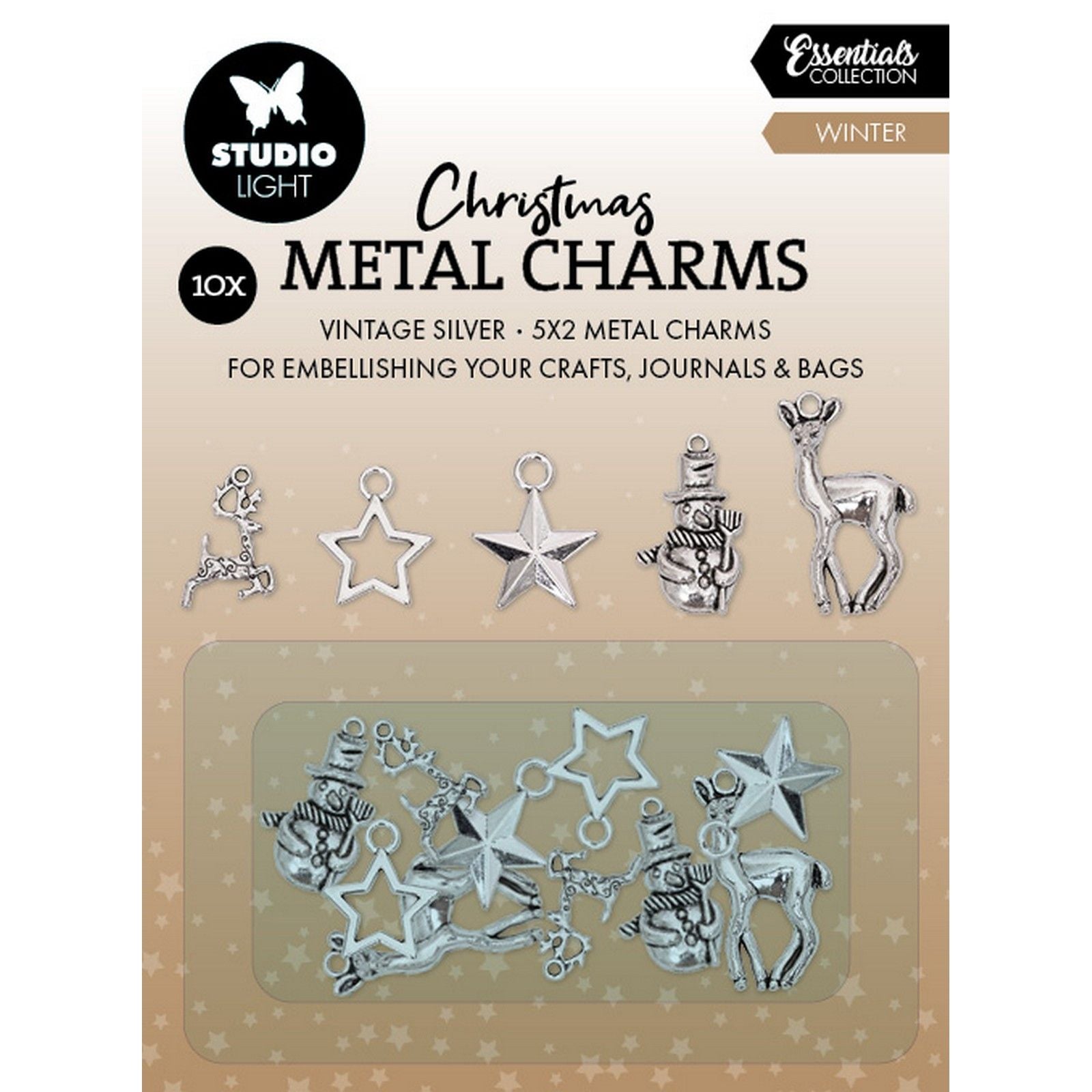 Studio light • essentials metal charms winter elements