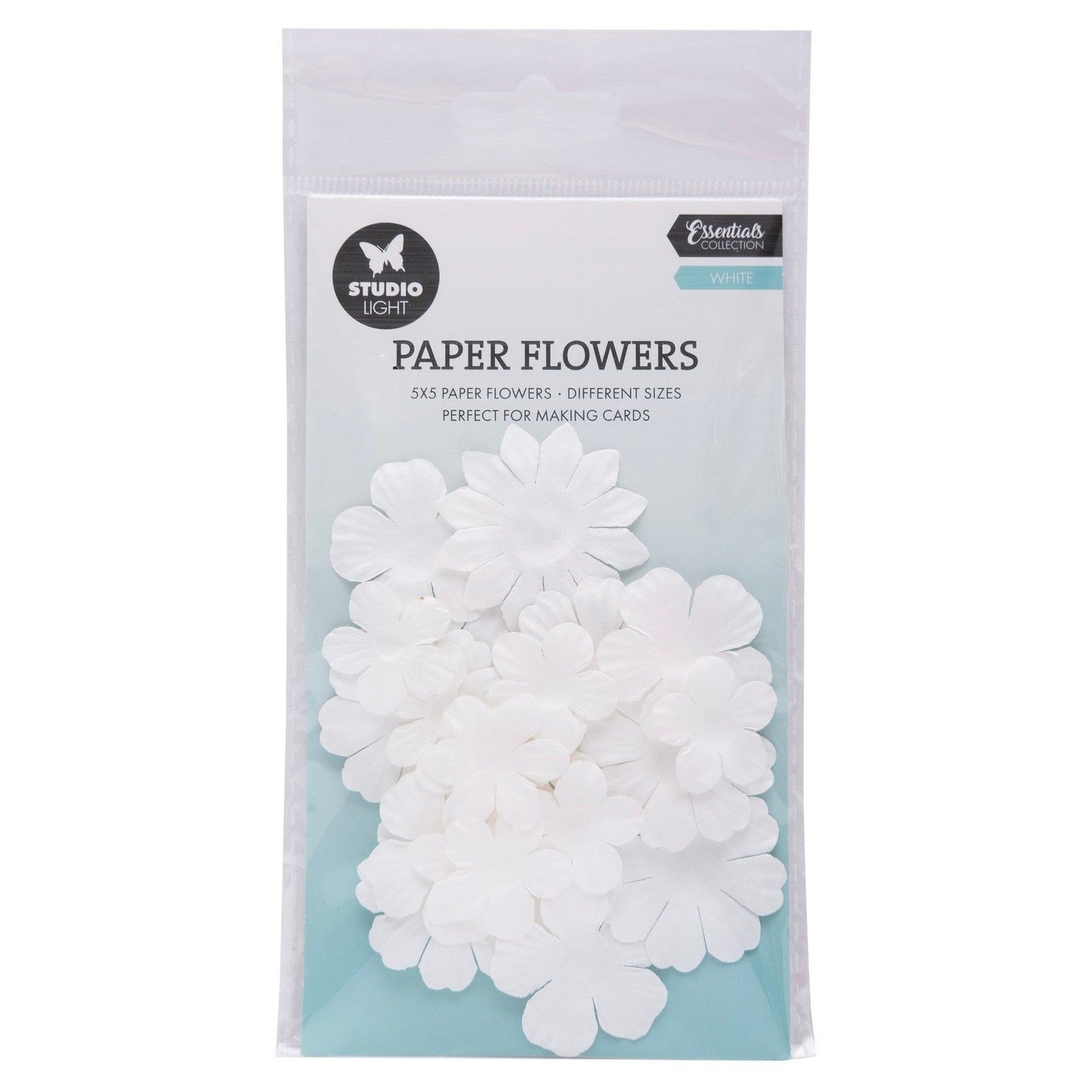 Studio light • paper flowers 25pcs white