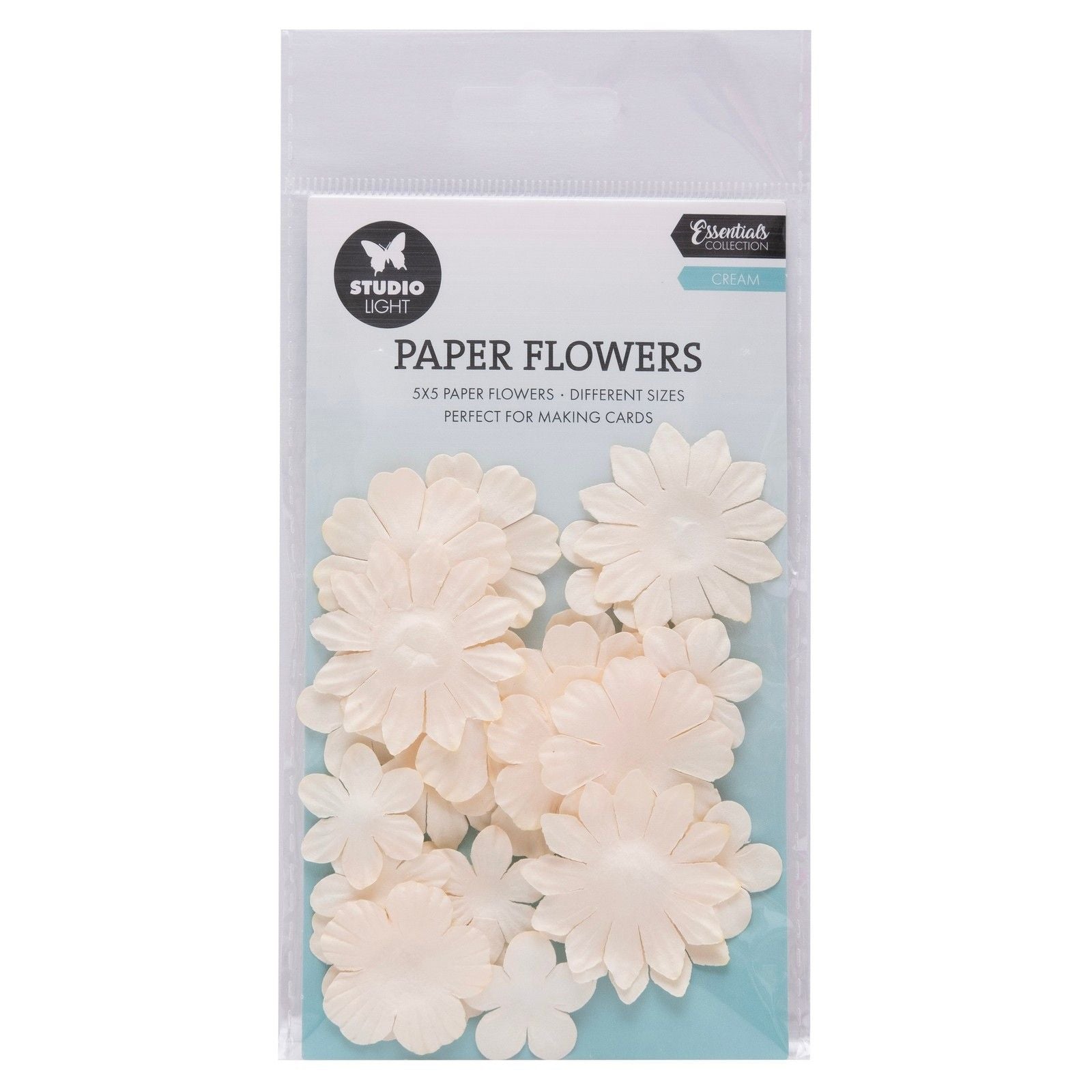 Studio light • paper flowers 25pcs creme