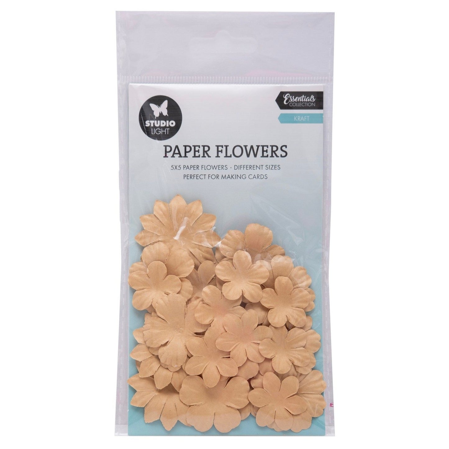 Studio light • paper flowers 25pcs kraft