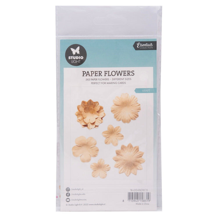 Studio light • paper flowers 25pcs kraft