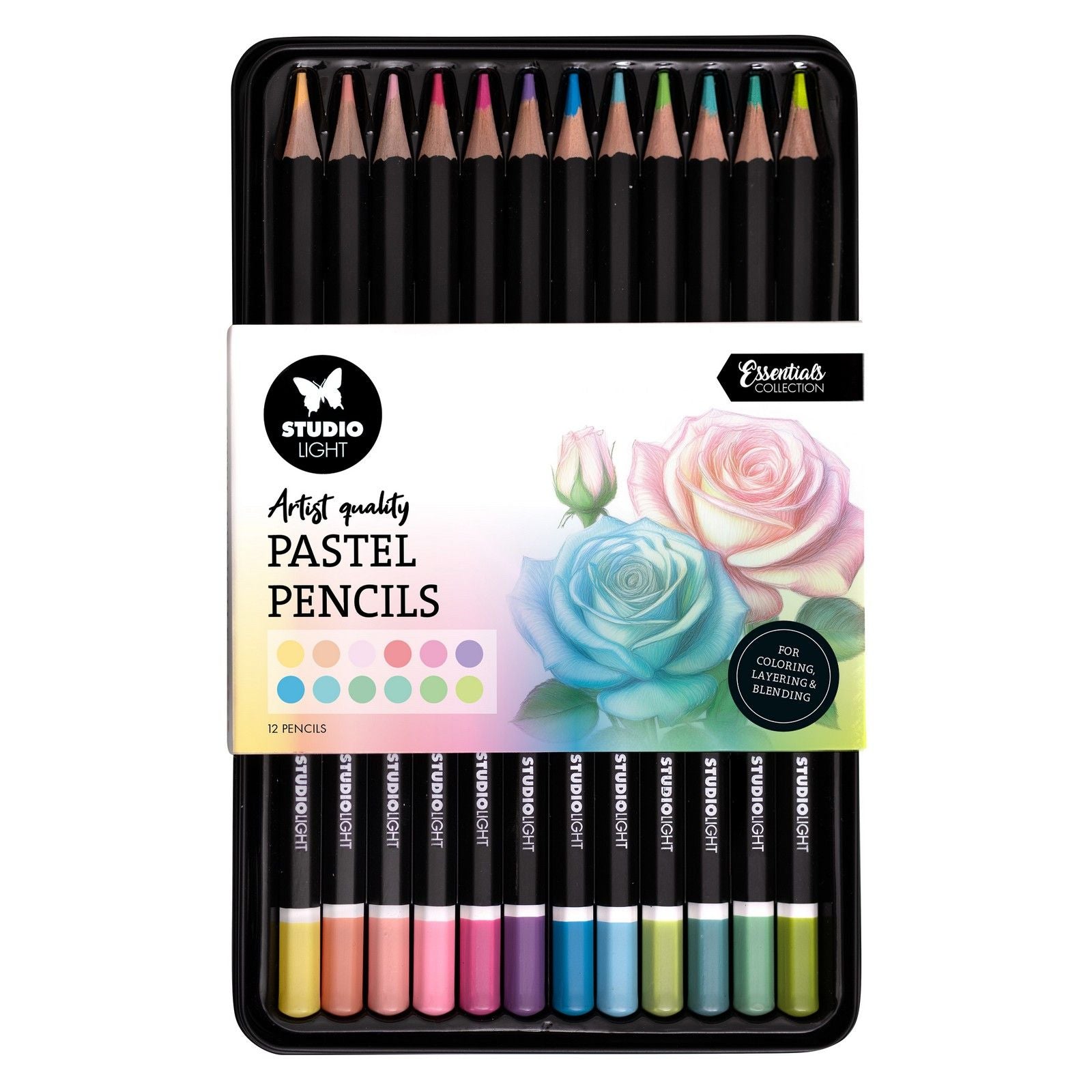 Studio light • essentials pencils in pastel shades 12pcs