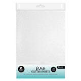 Studio light • essentials glitter sheets white 250gsm - afbeelding 1