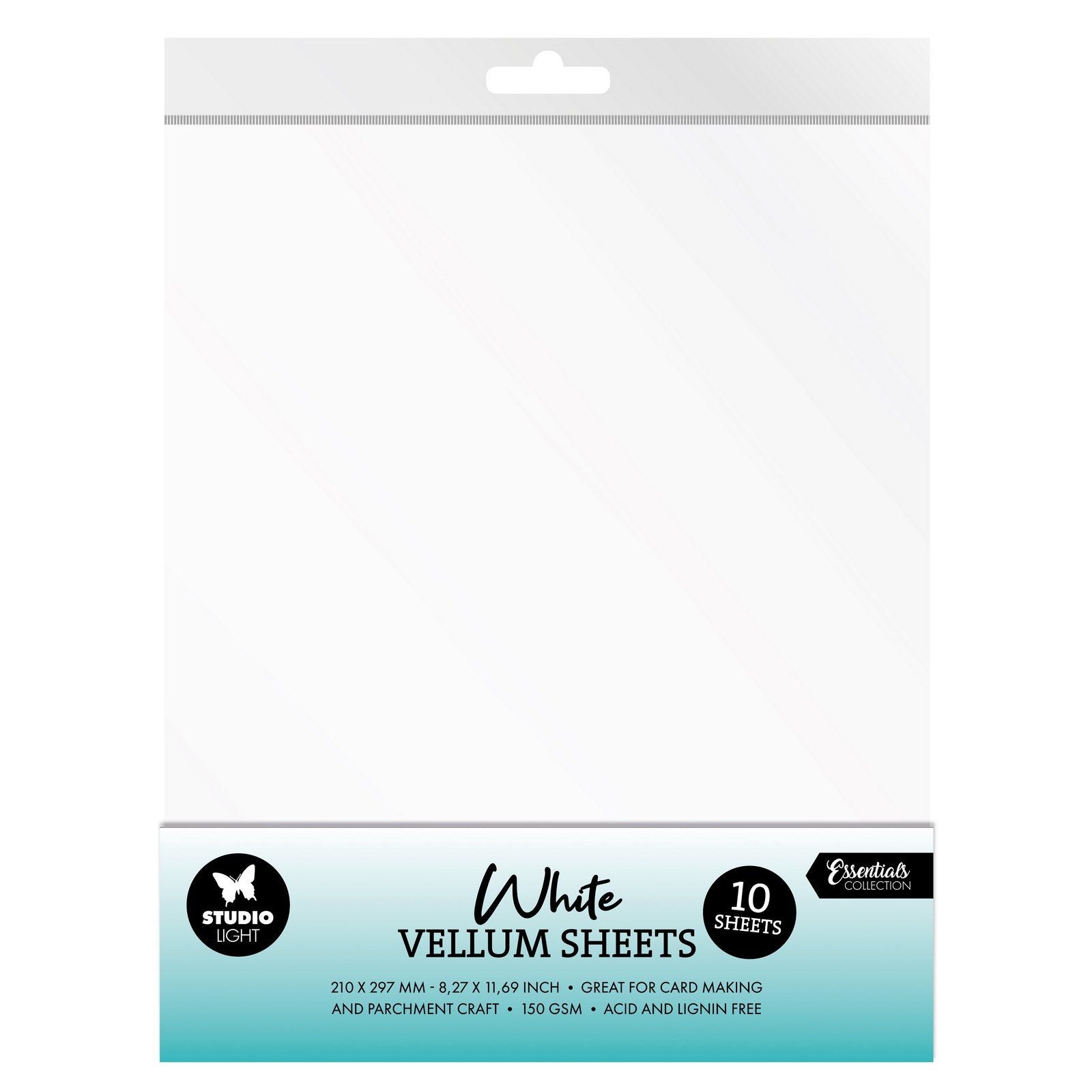 Studio light • essentials vellum sheets 150 gsm white