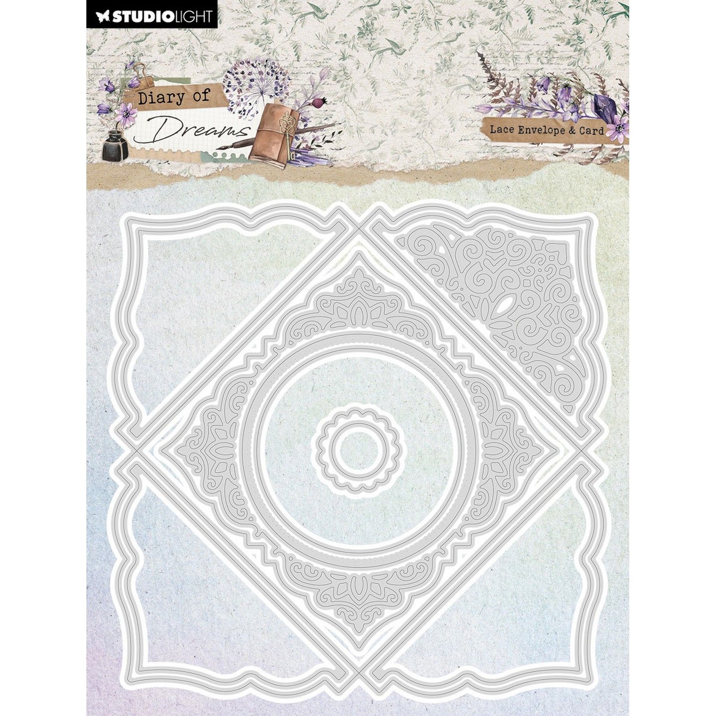 Studio light • diary of dreams cutting die lace envelope