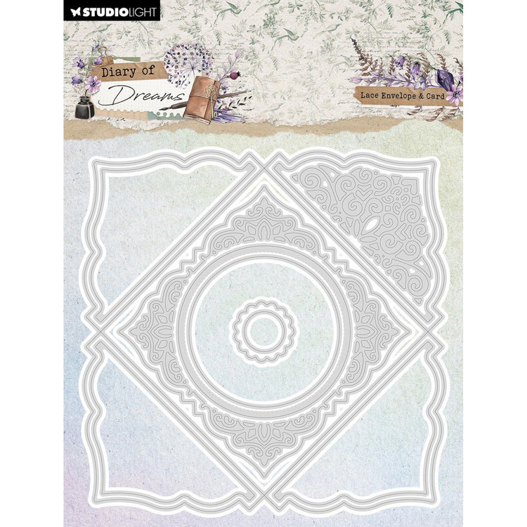 Studio light • diary of dreams cutting die lace envelope