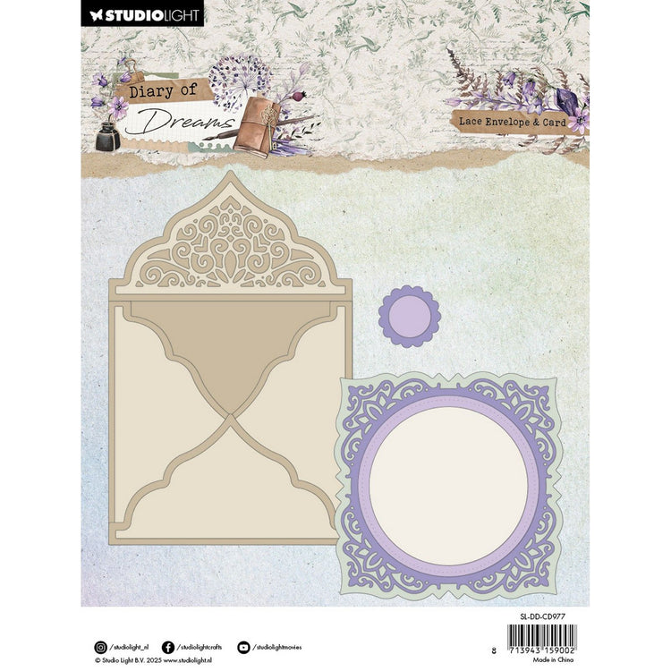 Studio light • diary of dreams cutting die lace envelope