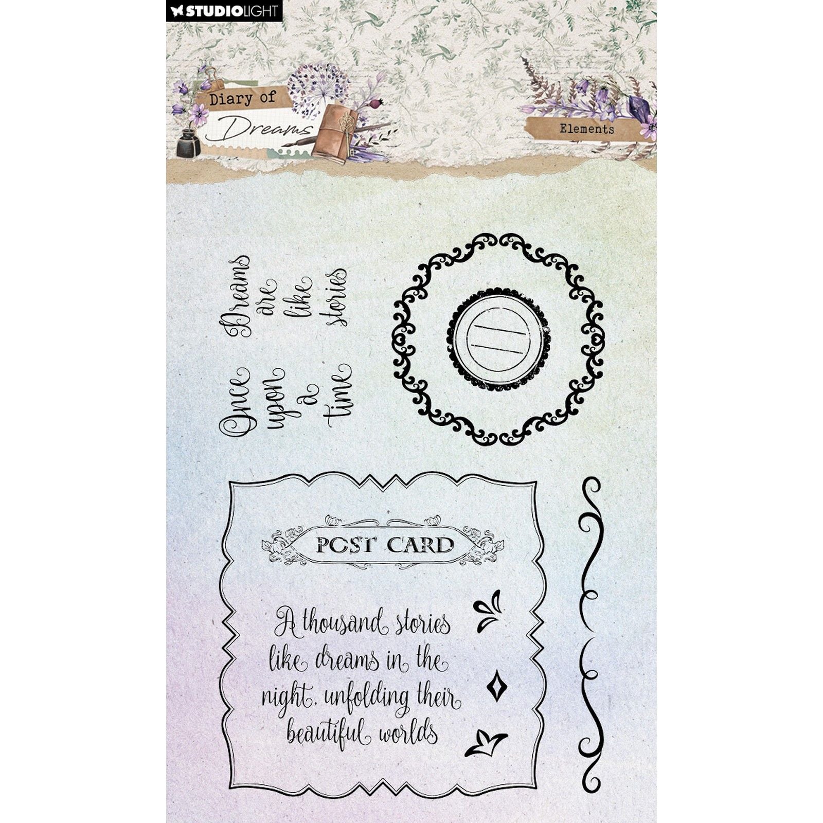 Studio light • diary of dreams clear stamps elements