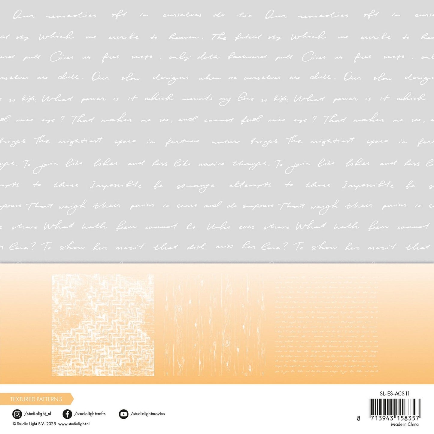 Studio light • essentials acetate sheets textured patterns
