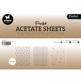 Studio light • essentials acetate sheet snowflakes white - afbeelding 1
