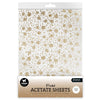 Studio light • essentials acetate sheet snowflakes gold