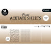 Studio light • essentials acetate sheet snowflakes silver